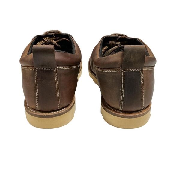 Old West Moc Toe Oxford Shoes Men 10 EE Brown Leather Lace Up Casual Comfort NWD main image 7